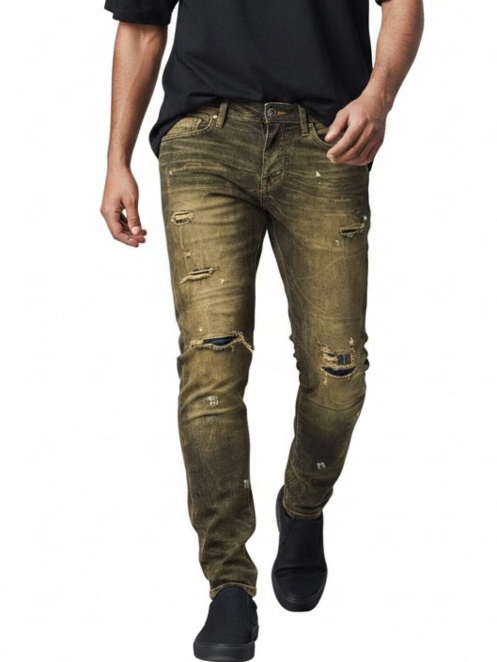 Jordan Craig NWT Men’s Slim Straight Distressed Blue Jeans